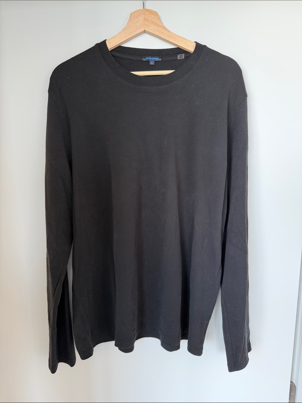 Patrick Assaraf Black Long-Sleeve Shirt - Men's